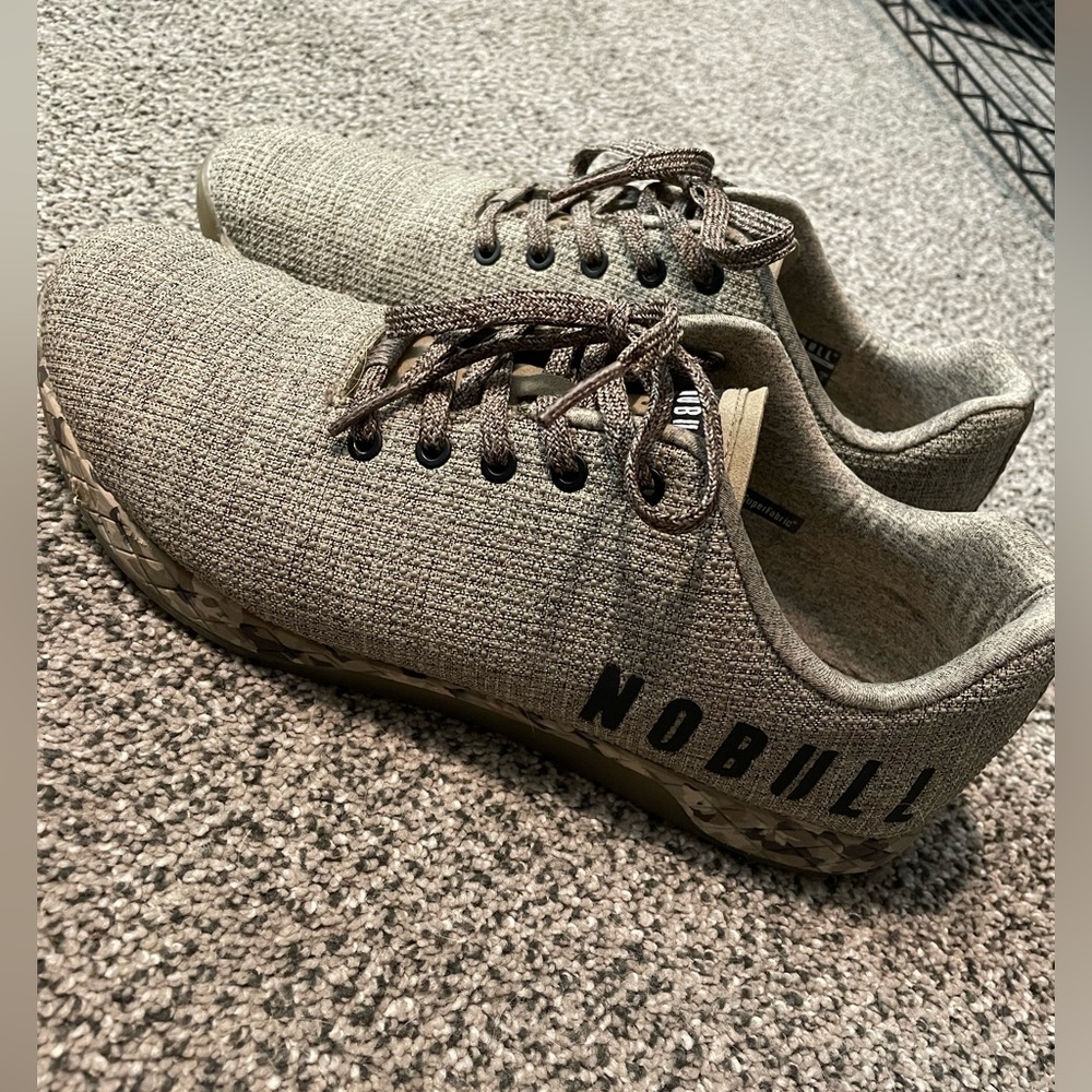 NO BULL: Mens Size 13 tan/taupe athletic shoes - lightly worn